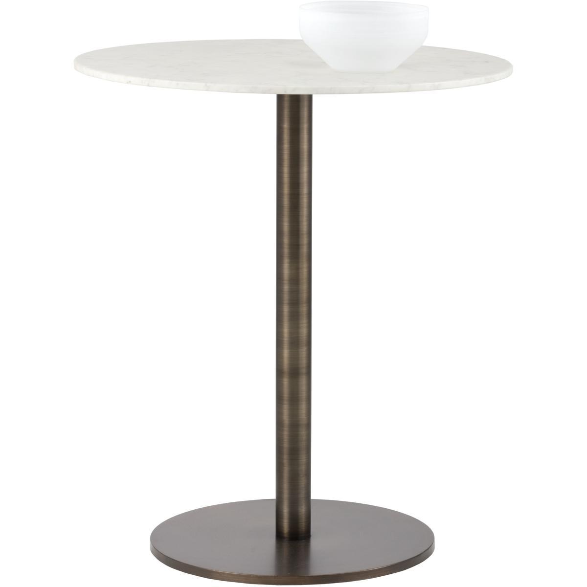 SUNPAN 102915 Enco White / Antique Gold Bar Table